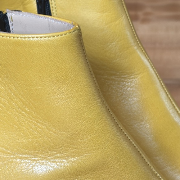 CLIZIA Booties AFRICA YELLOW LEATHER Size 39 Size 8 US - Picture 15 of 15